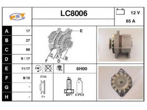 SNRA LC8006 kintamosios srovės generatorius