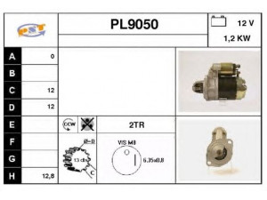SNRA PL9050 starteris