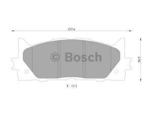 BOSCH 0 986 AB9 367 stabdžių trinkelių rinkinys, diskinis stabdys 
 Techninės priežiūros dalys -> Papildomas remontas
04465 33440, 04465-33450