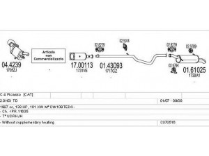 MTS C070516013744 išmetimo sistema 
 Išmetimo sistema -> Išmetimo sistema, visa