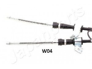 JAPANPARTS BC-W04 trosas, stovėjimo stabdys 
 Stabdžių sistema -> Valdymo svirtys/trosai
96316682, 96518596