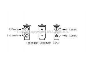 AVA QUALITY COOLING AI1373 išsiplėtimo vožtuvas, oro kondicionavimas 
 Oro kondicionavimas -> Vožtuvai
7L0820679C, 7L0820679C