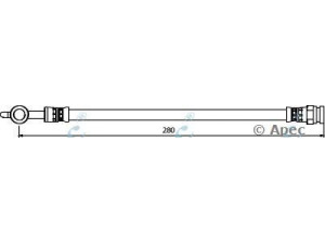 APEC braking HOS4029 stabdžių žarnelė 
 Stabdžių sistema -> Stabdžių žarnelės
GJ6A43810, GJ6A43810A