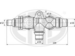 ERA 350295 termostatas, aušinimo skystis 
 Aušinimo sistema -> Termostatas/tarpiklis -> Thermostat
17 10 1 439 115, 17 10 7 559 966