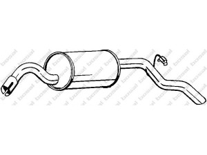 BOSAL 154-051 galinis duslintuvas 
 Išmetimo sistema -> Duslintuvas
1007333, 1019405, 1076535, 1496897