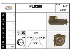 SNRA PL9289 starteris