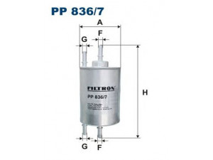 FILTRON PP836/7 kuro filtras 
 Techninės priežiūros dalys -> Papildomas remontas
8E0201511J