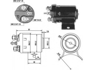 MAGNETI MARELLI 940113050068 solenoidinis jungiklis, starteris
