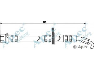 APEC braking HOS3075 stabdžių žarnelė 
 Stabdžių sistema -> Stabdžių žarnelės
9094702743, 9094702820, 9094702888