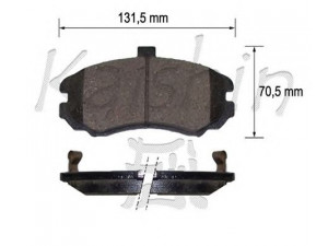 KAISHIN D11224 stabdžių trinkelių rinkinys, diskinis stabdys 
 Techninės priežiūros dalys -> Papildomas remontas
581012DA50
