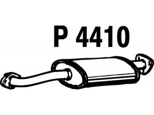 FENNO P4410 vidurinis duslintuvas 
 Išmetimo sistema -> Duslintuvas
852871