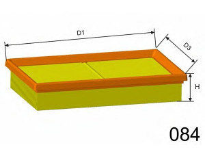 MISFAT P384 oro filtras 
 Techninės priežiūros dalys -> Techninės priežiūros intervalai
1378062J00, 1378062J00000