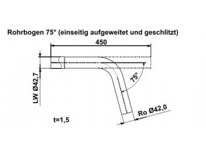ERNST 461429 išmetimo vamzdis, universalus