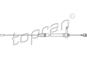 TOPRAN 401 838 trosas, darbinis stabdys 
 Stabdžių sistema -> Valdymo svirtys/trosai
168 420 06 85, 168 420 19 85