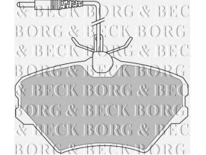 BORG & BECK BBP1490 stabdžių trinkelių rinkinys, diskinis stabdys
7701203967, 7701204670