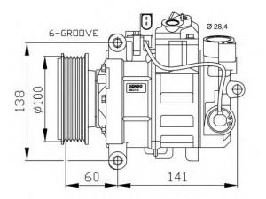 NRF 32263G kompresorius, oro kondicionierius 
 Oro kondicionavimas -> Kompresorius/dalys
4E0260805AD, 4E0260805AJ, 4E0260805AP