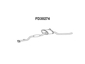 VENEPORTE FD30274 priekinis duslintuvas 
 Išmetimo sistema -> Duslintuvas
6166636, 6177350, 6190309, 6190317