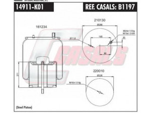 CASALS B1197 dėklas, pneumatinė pakaba 
 Pakaba -> Pneumatinė pakaba
5010557356