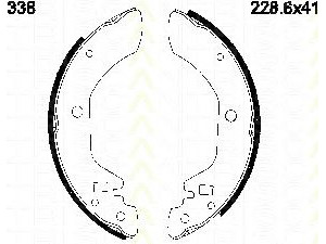 TRISCAN 8100 14338 stabdžių trinkelių komplektas 
 Techninės priežiūros dalys -> Papildomas remontas