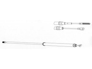 KAWE BW02107 trosas, stovėjimo stabdys 
 Stabdžių sistema -> Valdymo svirtys/trosai
34411150784, 34411156356