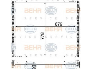 HELLA 8MK 376 750-571 žemos temperatūros radiat., tarpinis suslėgto oro aušintuvas 
 Variklis -> Oro tiekimas -> Įkrovos agregatas (turbo/superįkrova) -> Žemos temperatūros radiatorius
81.06101-0071