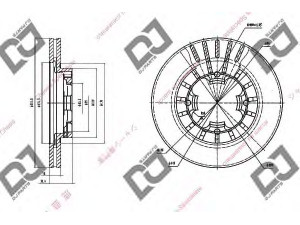 DJ PARTS BD1549 stabdžių diskas 
 Dviratė transporto priemonės -> Stabdžių sistema -> Stabdžių diskai / priedai
725431150, 725431280, 725431300