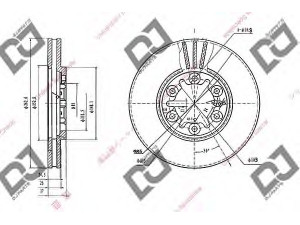 DJ PARTS BD1965 stabdžių diskas 
 Dviratė transporto priemonės -> Stabdžių sistema -> Stabdžių diskai / priedai
40206-21T00, 40206-21T01, 4020621T00