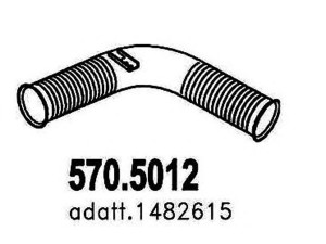 ASSO 570.5012 išleidimo kolektorius 
 Išmetimo sistema -> Išmetimo vamzdžiai
1482615