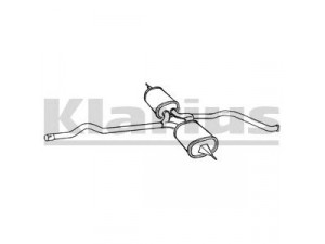 KLARIUS AU160B vidurinis duslintuvas 
 Išmetimo sistema -> Duslintuvas
8A0253409AA, 8A0253409AA