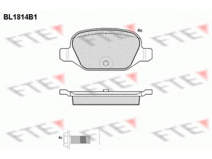 FTE BL1814B1 stabdžių trinkelių rinkinys, diskinis stabdys 
 Techninės priežiūros dalys -> Papildomas remontas
71752988, 71770084, 77362270, 77363445