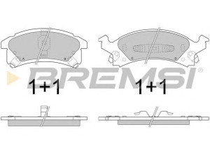 BREMSI BP2893 stabdžių trinkelių rinkinys, diskinis stabdys 
 Techninės priežiūros dalys -> Papildomas remontas
12370005, 12510050, 18024932, 19152705