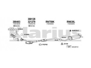 KLARIUS 720977U išmetimo sistema 
 Išmetimo sistema -> Išmetimo sistema, visa