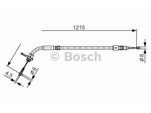 BOSCH 1 987 477 225 trosas, stovėjimo stabdys 
 Stabdžių sistema -> Valdymo svirtys/trosai
169 420 12 85, A 169 420 12 85