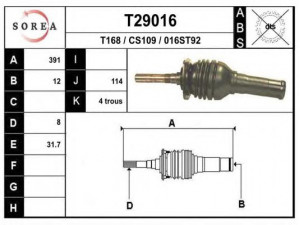 EAI T29016 kardaninis velenas
5409701