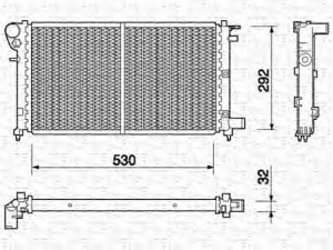 MAGNETI MARELLI 350213756000 radiatorius, variklio aušinimas 
 Aušinimo sistema -> Radiatorius/alyvos aušintuvas -> Radiatorius/dalys
1301F5, 1301F7, 1301L5