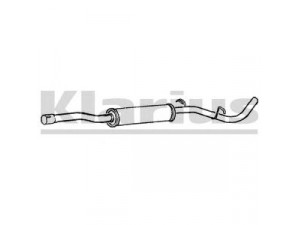 KLARIUS 250452 vidurinis duslintuvas 
 Išmetimo sistema -> Duslintuvas
6U0253401E, 6U0253401E