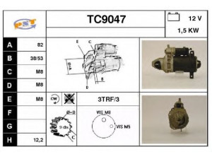 SNRA TC9047 starteris