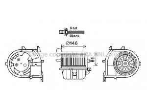 PRASCO RT8588 elektrovariklis, vidinis pūtiklis 
 Šildymas / vėdinimas -> Orpūtė/dalys
6441J4, 7701044818, 7701206105