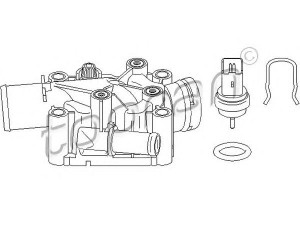 TOPRAN 722 327 termostato korpusas 
 Aušinimo sistema -> Termostatas/tarpiklis -> Thermostat
1336 Z0, 1336 Z0