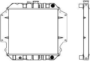 SAKURA  Automotive 1431-0219 radiatorius, variklio aušinimas