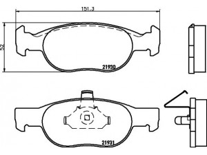 HELLA PAGID 8DB 355 009-231 stabdžių trinkelių rinkinys, diskinis stabdys 
 Techninės priežiūros dalys -> Papildomas remontas
71752982, 77362170, 9948408, 9948410
