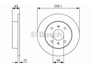 BOSCH 0 986 479 880 stabdžių diskas 
 Dviratė transporto priemonės -> Stabdžių sistema -> Stabdžių diskai / priedai
43206 99J01