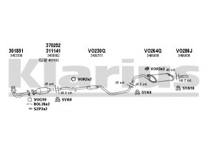 KLARIUS 960133U išmetimo sistema 
 Išmetimo sistema -> Išmetimo sistema, visa