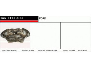 DELCO REMY DC80489 stabdžių apkaba 
 Dviratė transporto priemonės -> Stabdžių sistema -> Stabdžių apkaba / priedai
76VB002B121EC
