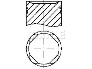 MAHLE ORIGINAL SS0250460 stūmoklis