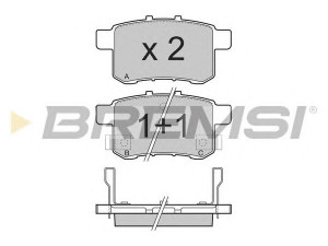 BREMSI BP3370 stabdžių trinkelių rinkinys, diskinis stabdys 
 Techninės priežiūros dalys -> Papildomas remontas
43022-TA0-A00, 43022-TA0-A40, 43022-TA0-A70