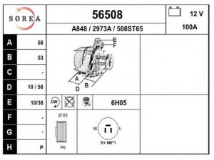 EAI 56508 kintamosios srovės generatorius
2706050010, 2706050011
