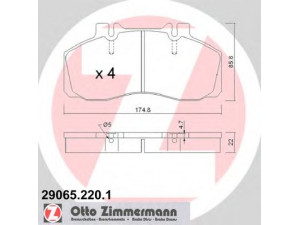 ZIMMERMANN 29065.220.1 stabdžių trinkelių rinkinys, diskinis stabdys 
 Techninės priežiūros dalys -> Papildomas remontas
1906144, 19092981