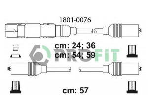 PROFIT 1801-0076 uždegimo laido komplektas 
 Kibirkšties / kaitinamasis uždegimas -> Uždegimo laidai/jungtys
037905483C, 037905483C, 037905483C