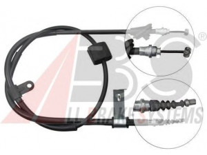 A.B.S. K16848 trosas, stovėjimo stabdys 
 Stabdžių sistema -> Valdymo svirtys/trosai
50505484